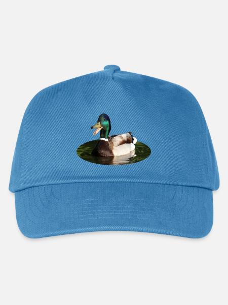 Stockente Ente - Kinder Basecap - Pfauenblau