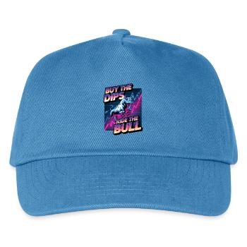 Buy The Dips Ride The Bull - Kids’ Baseball Cap - peacock-blue - Front