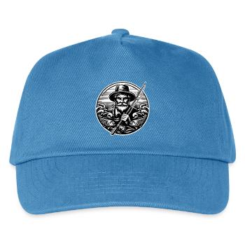 Angler Logo - Kids’ Baseball Cap - peacock-blue - Front