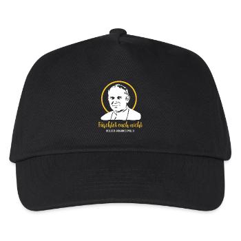 Fürchtet euch nicht - Papst Johannes Paul II JP2 - Kinder Basecap - Schwarz - Vorne