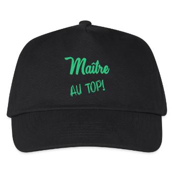 MASTER - Kids’ Baseball Cap - black - Front