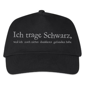 I Wear Black - Kids’ Baseball Cap - black - Front