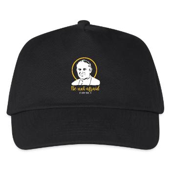 Fürchtet euch nicht - Papst Johannes Paul II JP2 - Kinder Basecap - Schwarz - Vorne