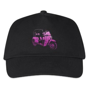 DDR Duo Kult-Oldtimer - Kinder Basecap - Schwarz - Vorne