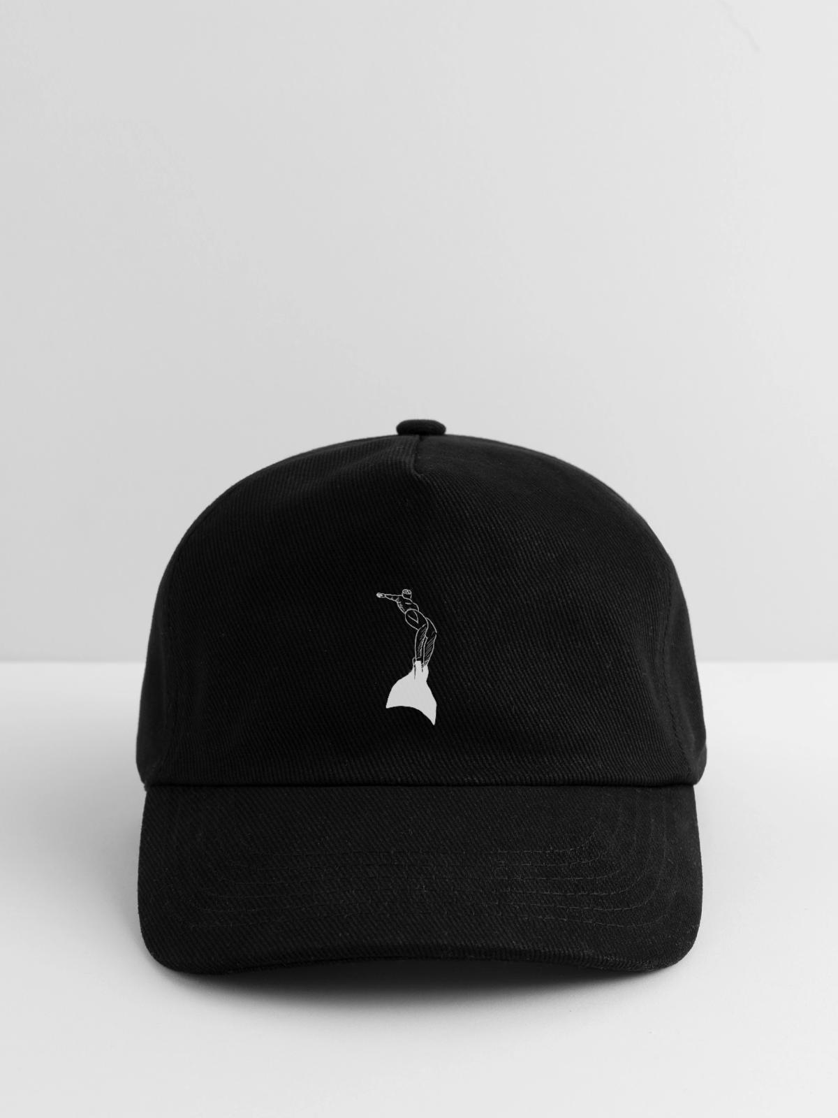 Apnoe 002 white - Kinder Basecap - Schwarz - Vorne