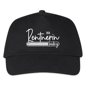 Rentnerin 2026 Loading - Kinder Basecap - Schwarz - Vorne