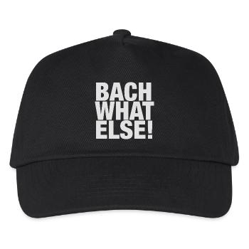 Johann Sebastian Bach T-Shirt funny saying - Kids’ Baseball Cap - black - Front