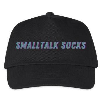SMALLTALK SUCKS - Spread it! - Kinder Basecap - Schwarz - Vorne