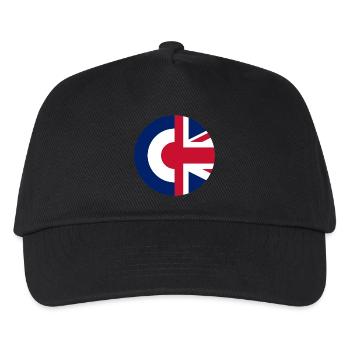 Britische Mods - Kinder Basecap - Schwarz - Vorne