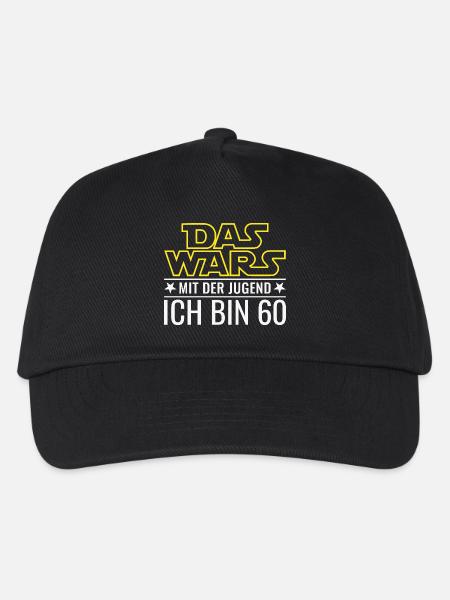 60. Geburtstag Das wars mit der Jugend - Kinder Basecap - Schwarz