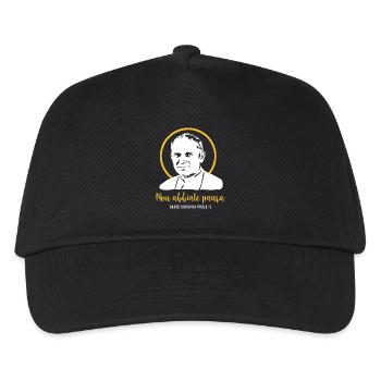 Fürchtet euch nicht - Papst Johannes Paul II - Kinder Basecap - Schwarz - Vorne