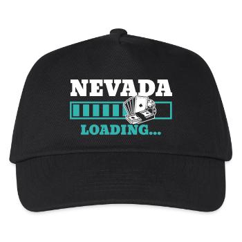 Nevada Laden USA Staat Amerika Reisen Nevadan - Kinder Basecap - Schwarz - Vorne
