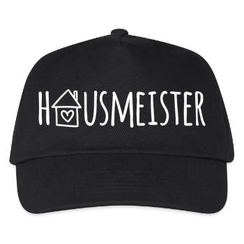 Hausmeister - Kinder Basecap - Schwarz - Vorne