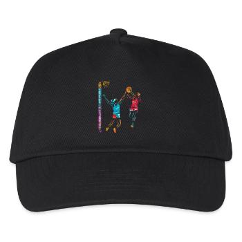 Flinker Netzball Mannschaftssport - Kinder Basecap - Schwarz - Vorne