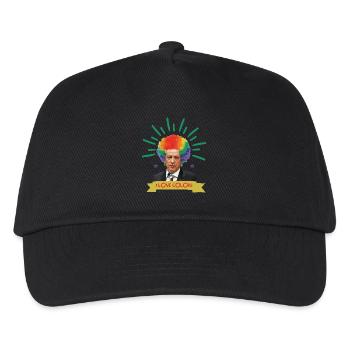 Grinsender Erdogan Clownsfrisur - Kinder Basecap - Schwarz - Vorne