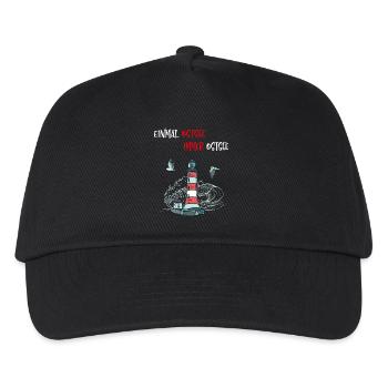 Einmal Ostsee immer Ostsee Statement Spruch - Kinder Basecap - Schwarz - Vorne