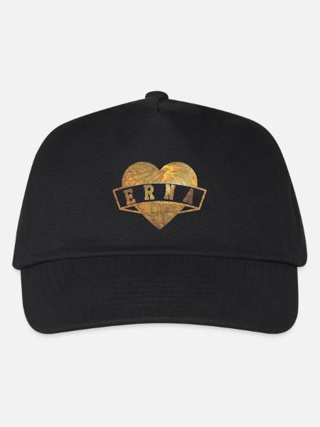 Erna Herzen Gold - Kinder Basecap - Schwarz