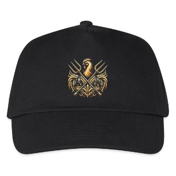 Farmer Logo - Kids’ Baseball Cap - black - Front