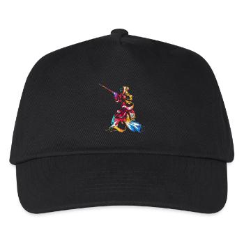 Furchtloser Kendo Schwertkämpfer - Kinder Basecap - Schwarz - Vorne