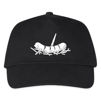French fries currywurst - Kids’ Baseball Cap - black - Front