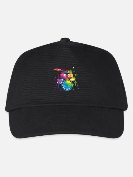 Pulsierender Schlagzeuger Rockband - Kinder Basecap - Schwarz
