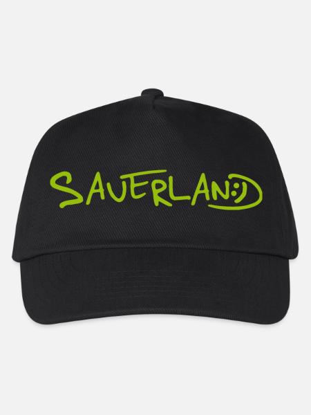 Sauerland-Logo frech und fröhlich - Kinder Basecap - Schwarz