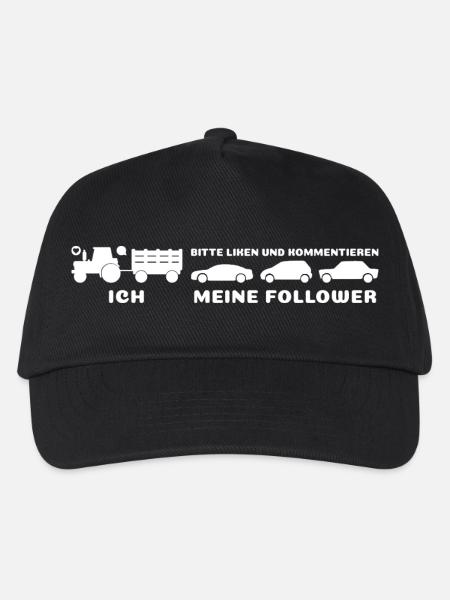 Ich meine Follower - Liken und kommentieren - Kinder Basecap - Schwarz