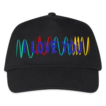 VALENTINSTAG. ICH LIEBE DICH. ICH LIEBE DICH. LIEBE. LIEBE - Kinder Basecap - Schwarz - Vorne
