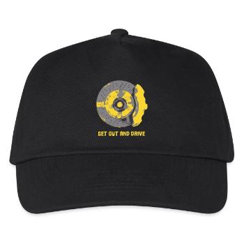 Brake / brake disc / brake pad yellow T-shirt - Kids’ Baseball Cap - black - Front