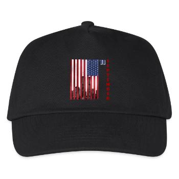 11 September - Patriot Day USA Gedenken - Kinder Basecap - Schwarz - Vorne