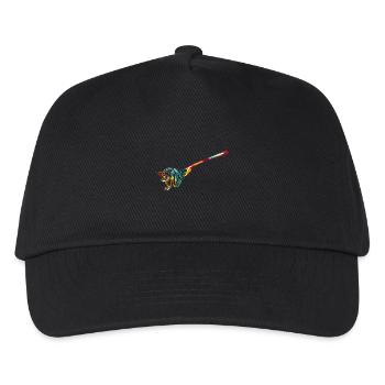 Herzhafter Spaghetti Kochabend - Kinder Basecap - Schwarz - Vorne