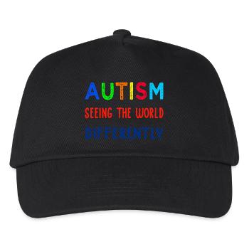 Autismus anders sehen - Kinder Basecap - Schwarz - Vorne