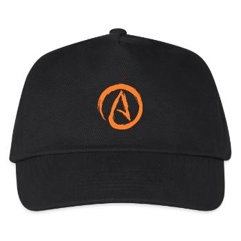 Atheismus Symbol Atheist Darwin Evolution Geschenk - Kinder Basecap - Schwarz - Vorne