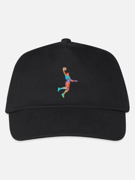 Basketballspieler Basketballer Jungen Basketball - Kinder Basecap - Schwarz