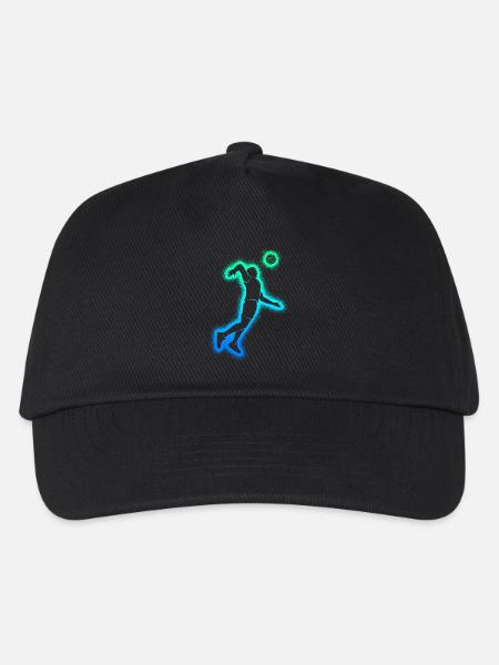 Volleyball Volleyballspieler Männer Volleyballer - Kinder Basecap - Schwarz
