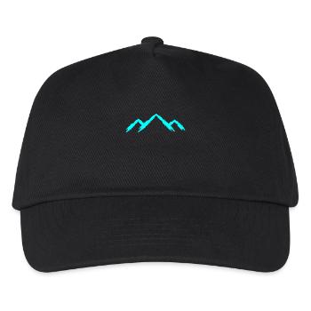 Berg Bergsteigen - Kinder Basecap - Schwarz - Vorne