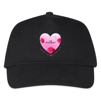 mother Mummy mom mama - Kinder Basecap - Schwarz - Vorne