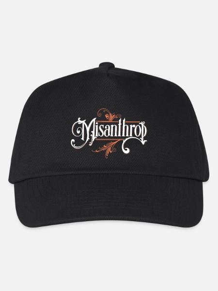 Misanthrop Ornamentenschrift - Kinder Basecap - Schwarz