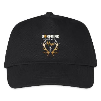 Dorfkind - Kinder Basecap - Schwarz - Vorne