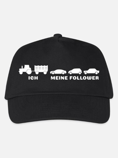 Ich meine Follower - Landwirt Bauer Traktor Autos - Kinder Basecap - Schwarz