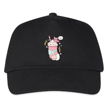 BOW Ostern Chibi Cup 02 - Kinder Basecap - Schwarz - Vorne