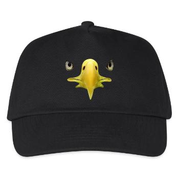 Beak, eyes of bald eagle, falconry - Kids’ Baseball Cap - black - Front