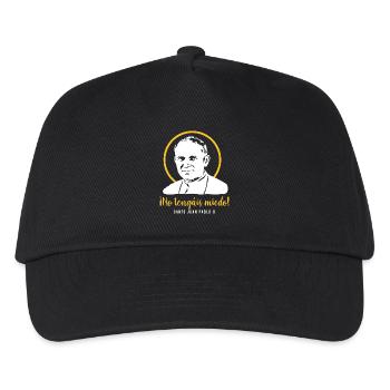 Fürchtet euch nicht - Papst Johannes Paul II JP2 - Kinder Basecap - Schwarz - Vorne