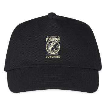 A day without fishing is like a day without ...... - Kinder Basecap - Schwarz - Vorne