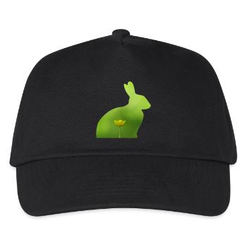 Hase - Kinder Basecap - Schwarz - Vorne