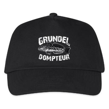 Grundeln fischen angeln - Kinder Basecap - Schwarz - Vorne