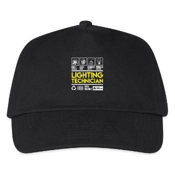 Licht Techniker - Kinder Basecap - Schwarz - Vorne