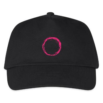 Circle pink - Kids’ Baseball Cap - black - Front