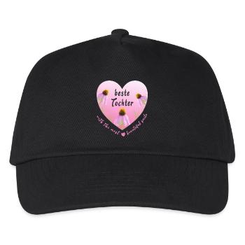 beste Tochter - Kinder Basecap - Schwarz - Vorne
