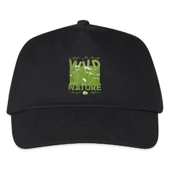 wild nature - Kinder Basecap - Schwarz - Vorne
